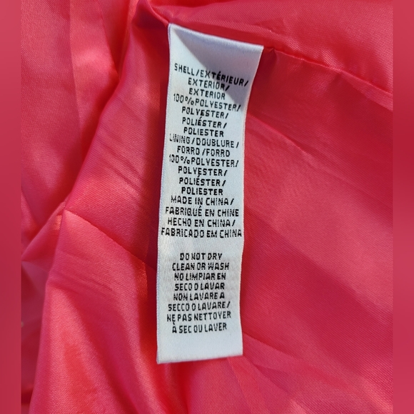 STUNNING Vibrant Coral crinoline Ruffle Strapless evening gown VTG EUC Sz 19/20 - Picture 8 of 9